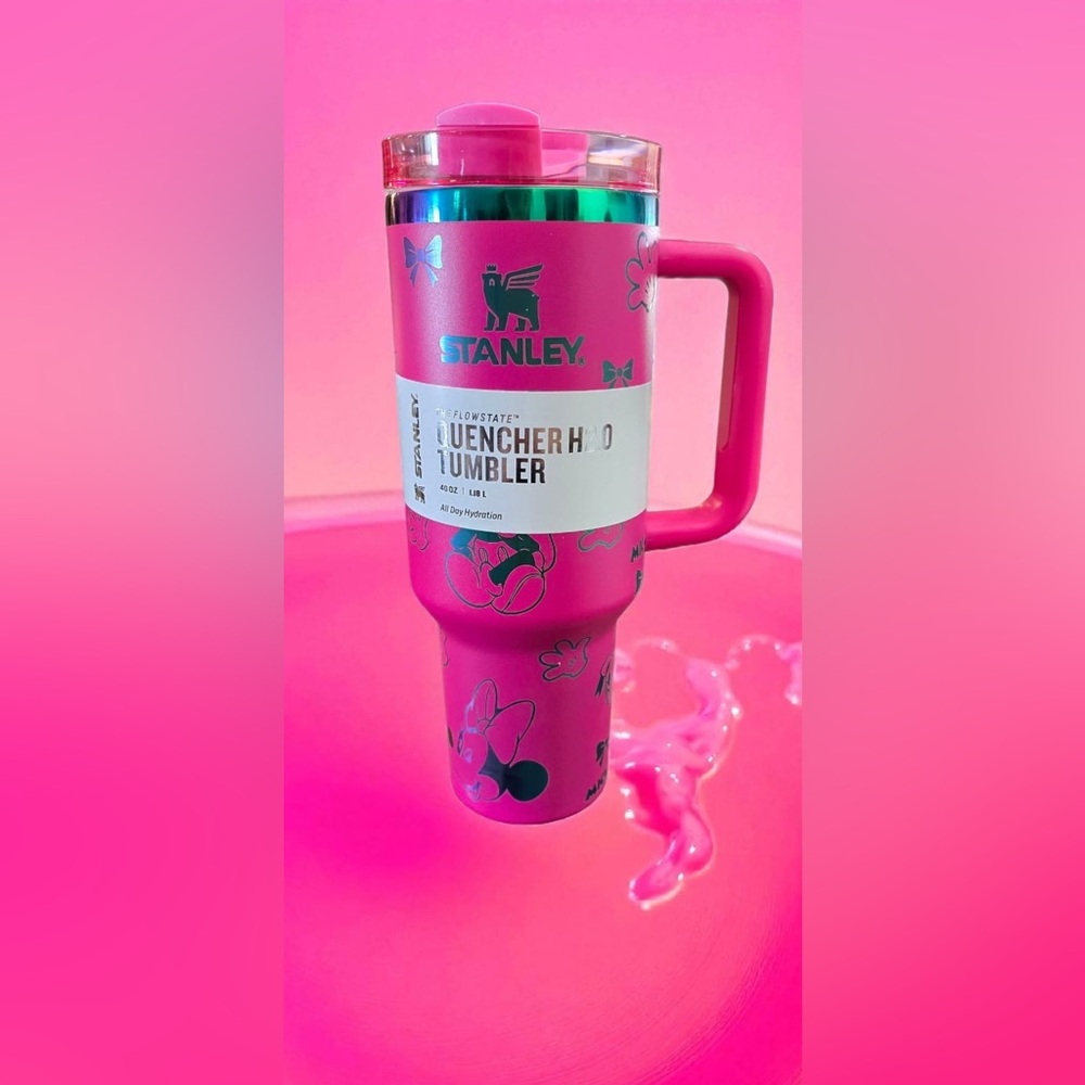 Stanley Pink Tumbler with Disney Cartoon Design